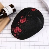 National trend beret women's summer embroidered flower sunshade breathable trendy hat, Chinese style square dance hat manufacturer wholesale Application Scenario